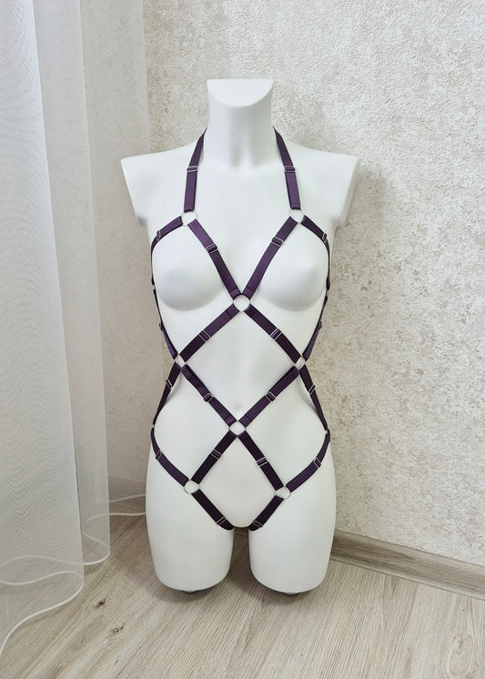 Kvasir - open harness bodysuit catsuit