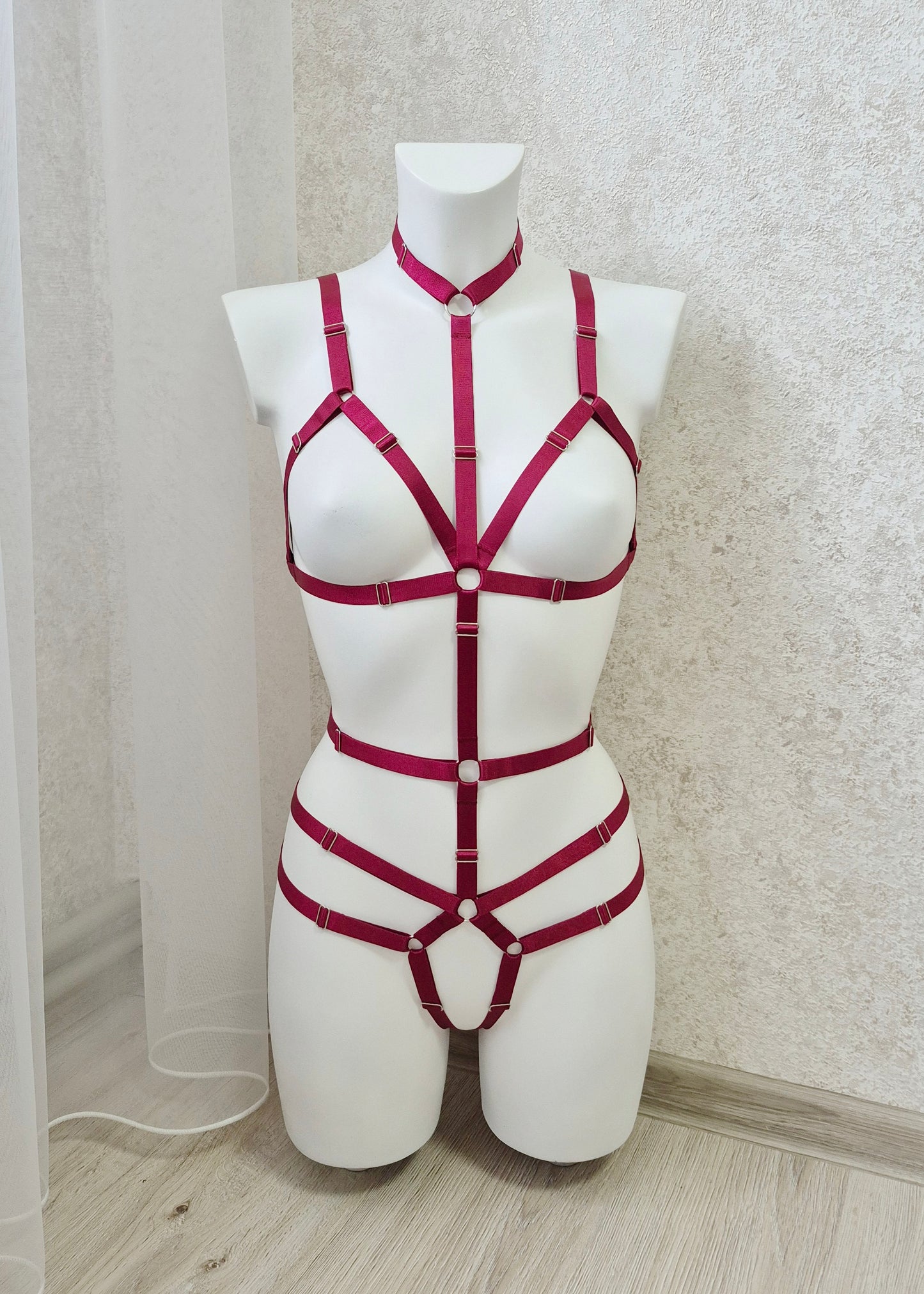 Tyr - open women harness lingerie bodysuit