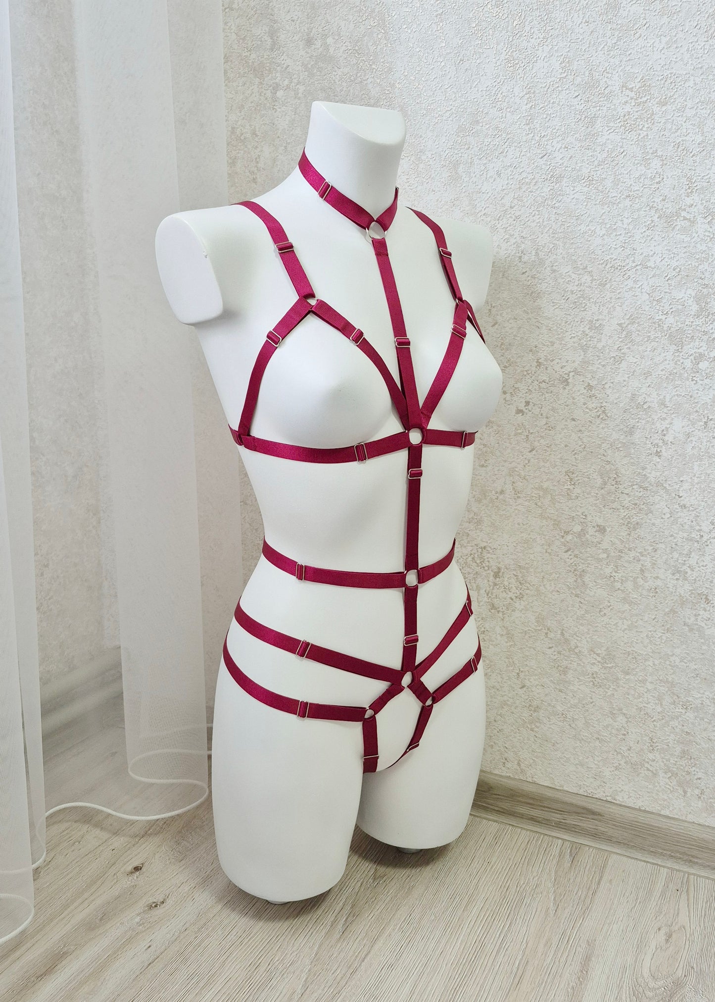 Tyr - open women harness lingerie bodysuit
