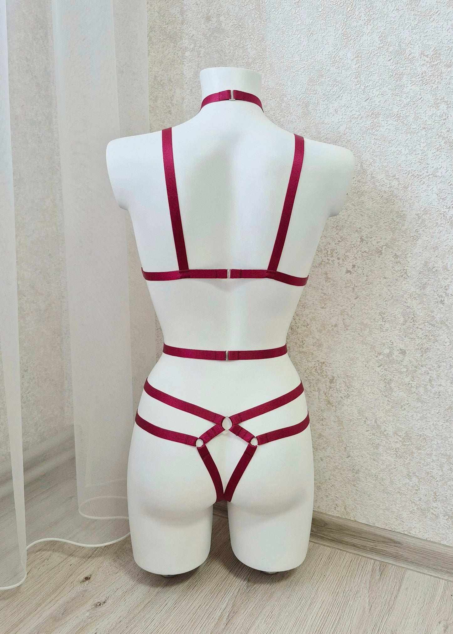Tyr - open women harness lingerie bodysuit