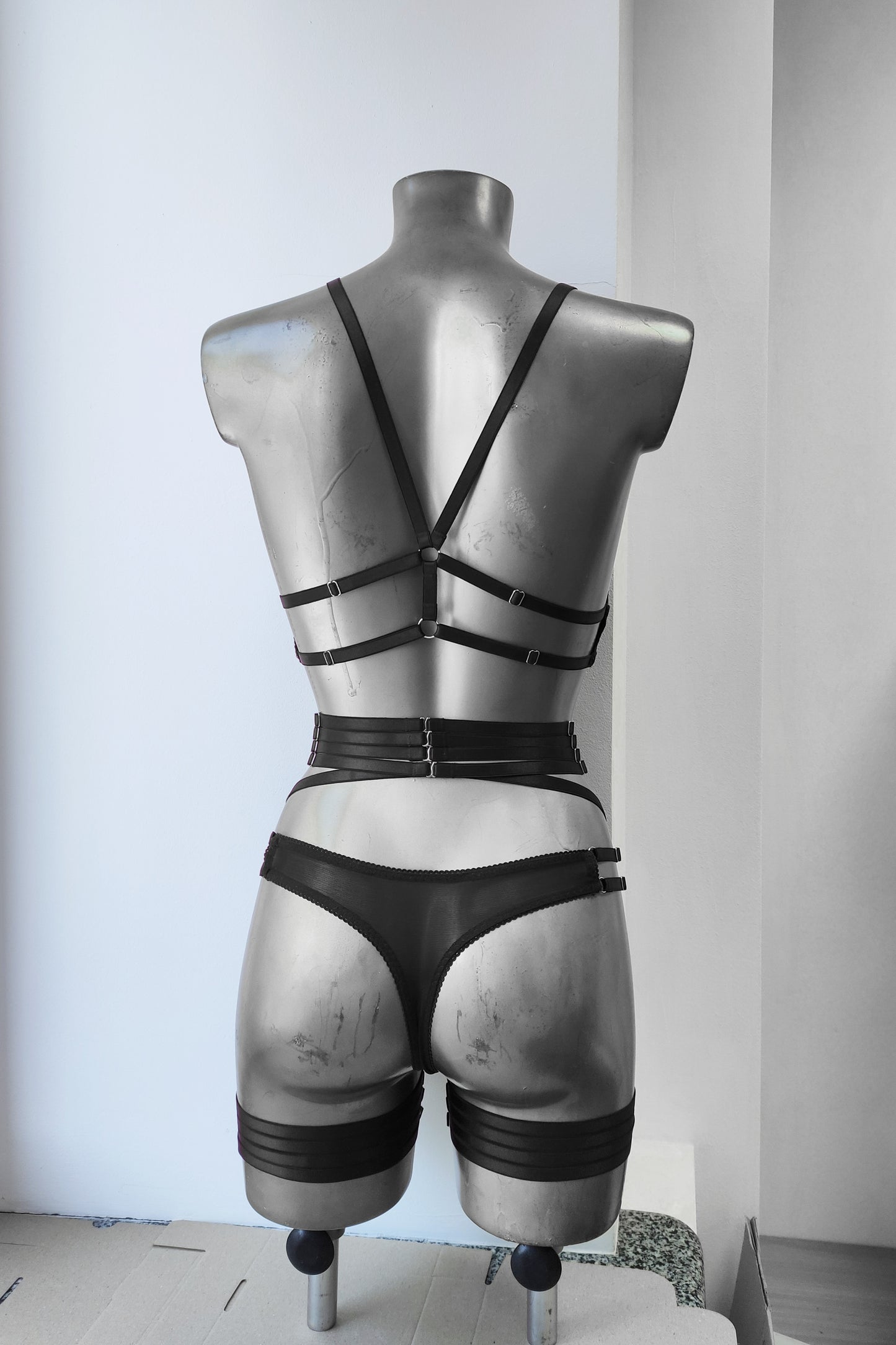 Morwi - black transparent woman lingerie set