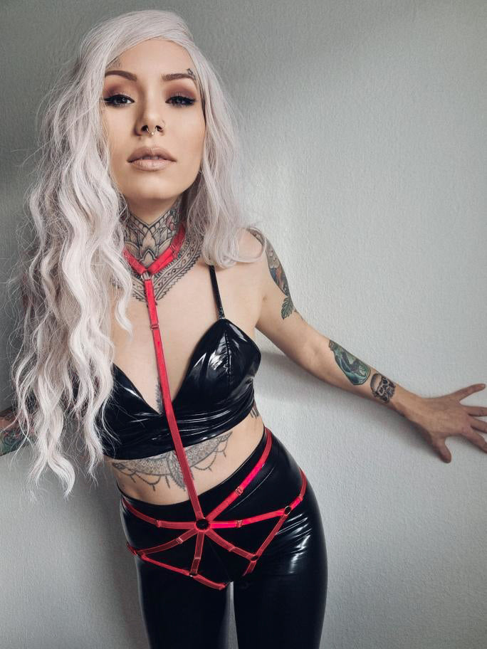 Lada - festival harness bondage women bodysuit