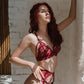 Lily - burgundy women lace lingerie set