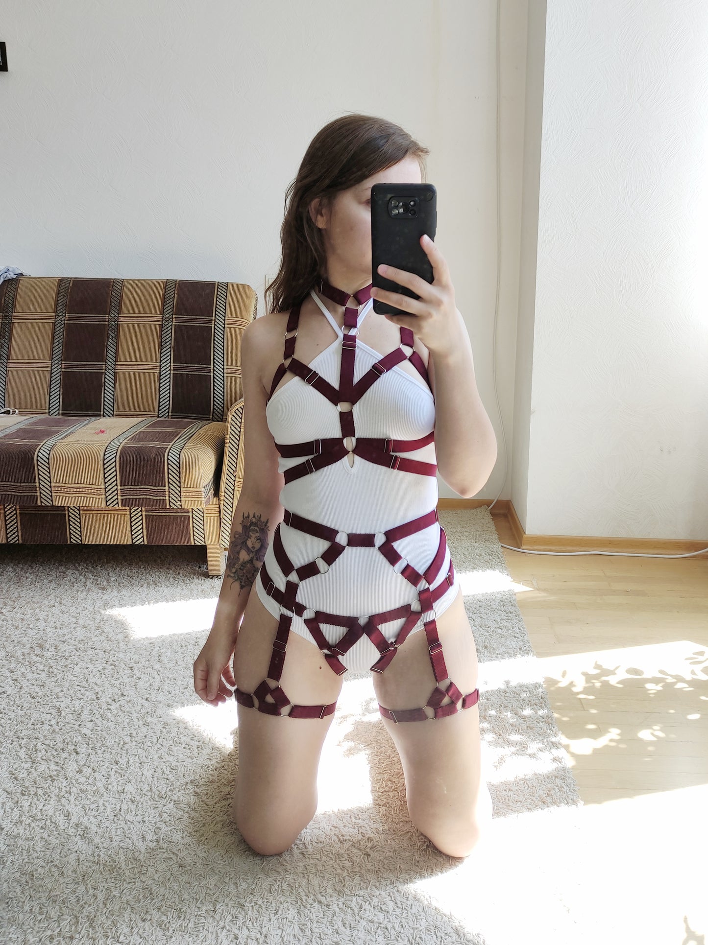 Banshee - festival lingerie harness set for women