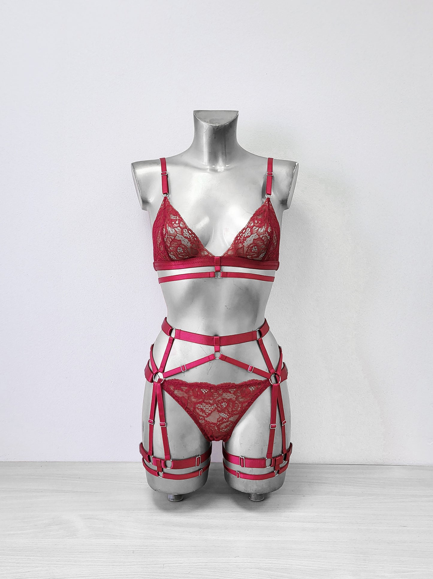 Ravenna - boudoir women red lingerie set