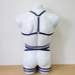 Sif men - navy blue male harness lingerie set