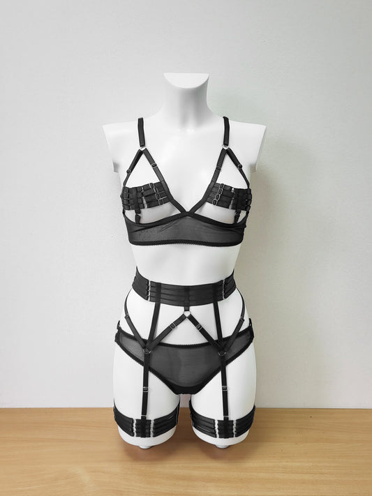 Morgana - harness women lingerie set