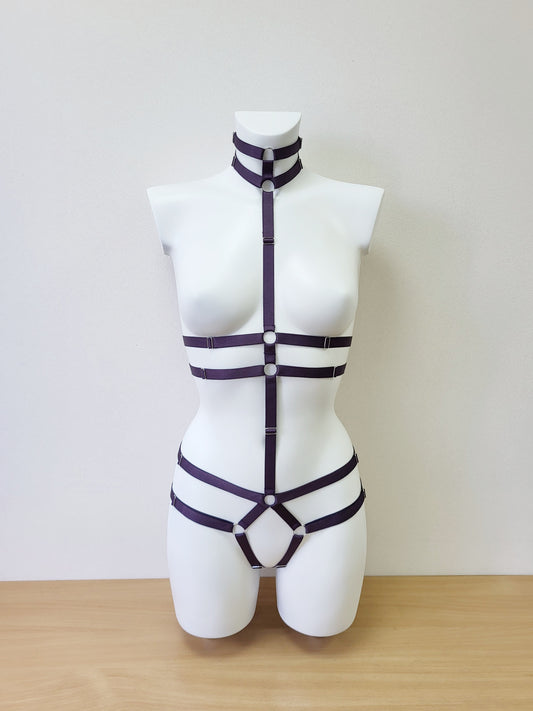 Alaris III - chest harness woman bodysuit