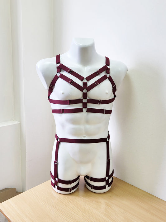 Zisa men - chest man harness lingerie set