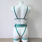 Ivy - female lingerie set with open back panties