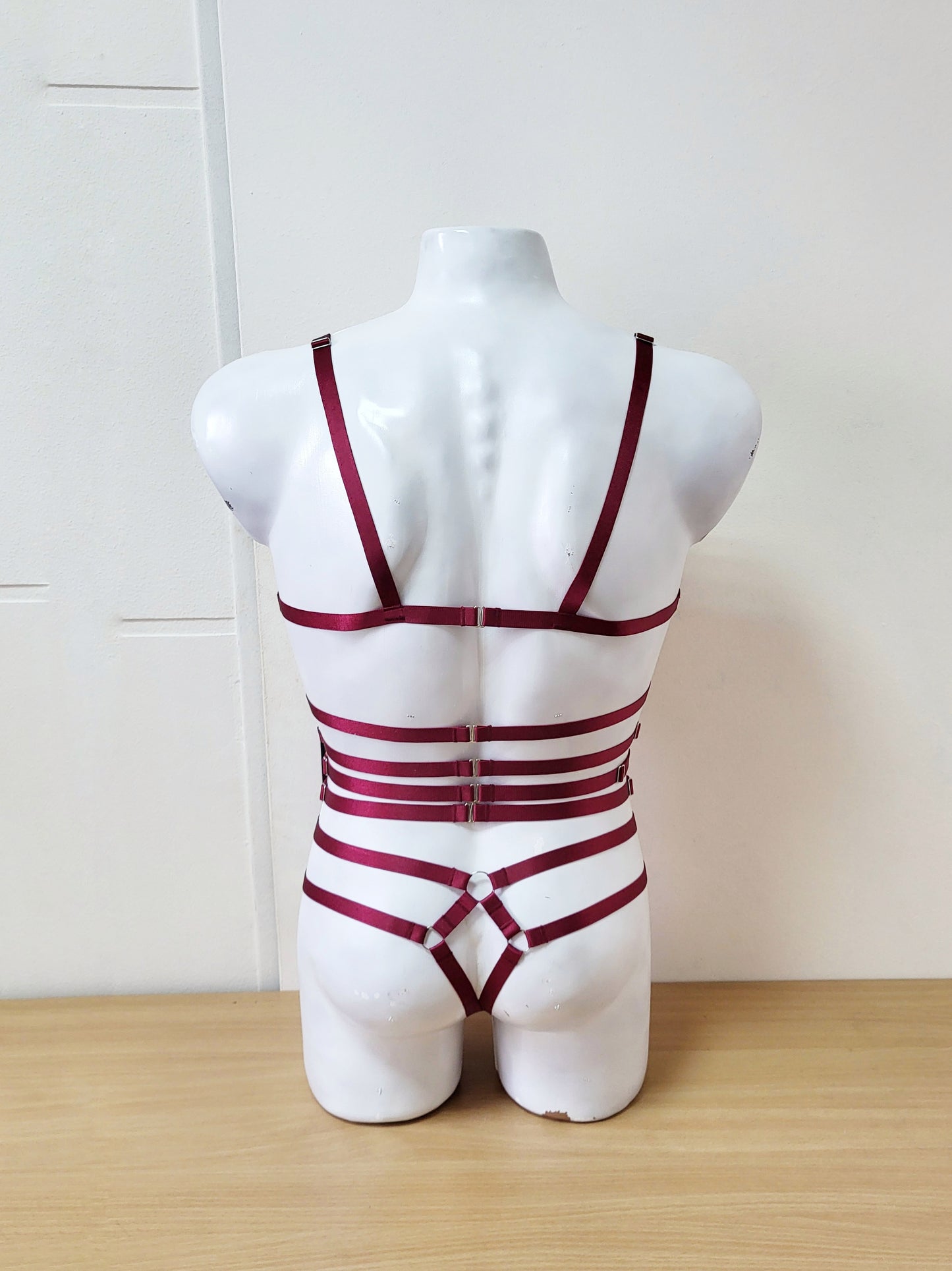 Megaera men - open harness bodysuit festival outfit