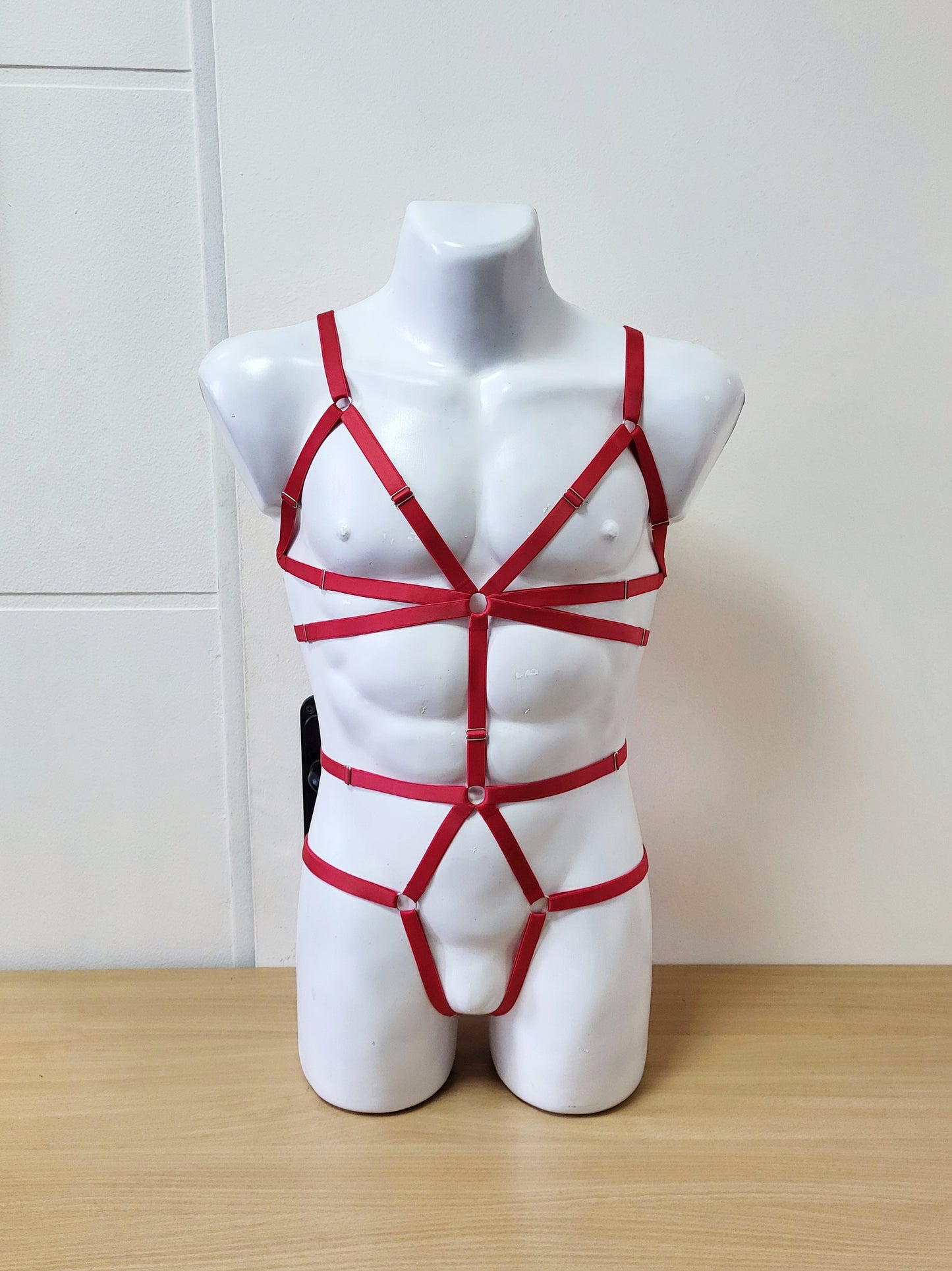 Mokosh men - full body open harness bodysuit