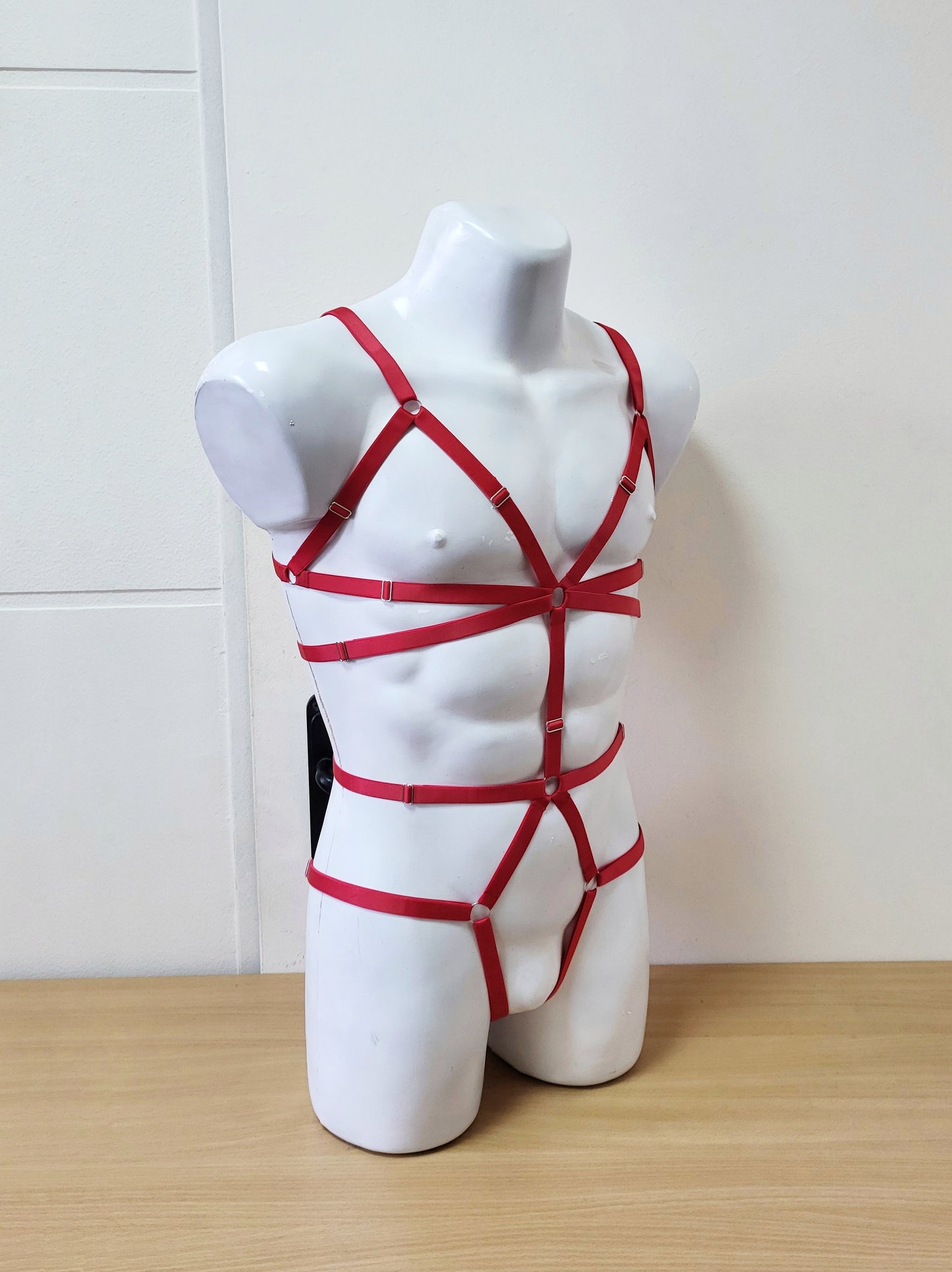 Mokosh men - full body open harness bodysuit