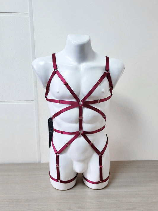 Shakti men - bordeaux fullbody man harness