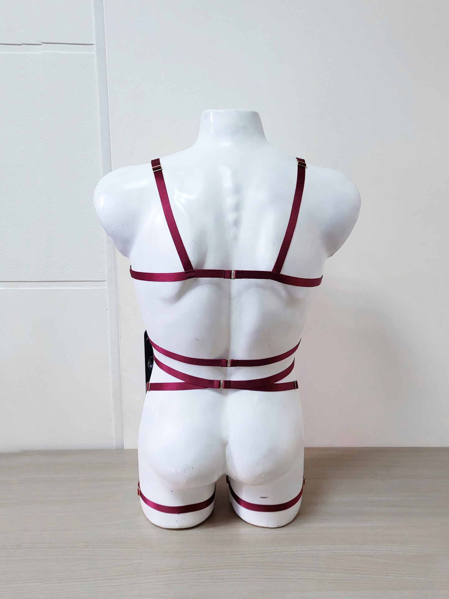 Shakti men - bordeaux fullbody man harness