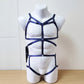 Aurora II men - blue full body open lingerie man bodysuit