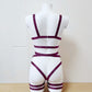 Demeter - bordeaux fullbody female harness