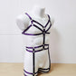 Nemesis men - purple fullbody bondage harness