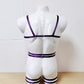 Nemesis men - purple fullbody bondage harness