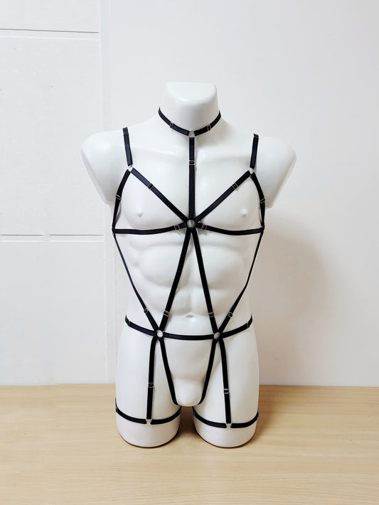 Pandia men - full body harness man lingerie bodysuit