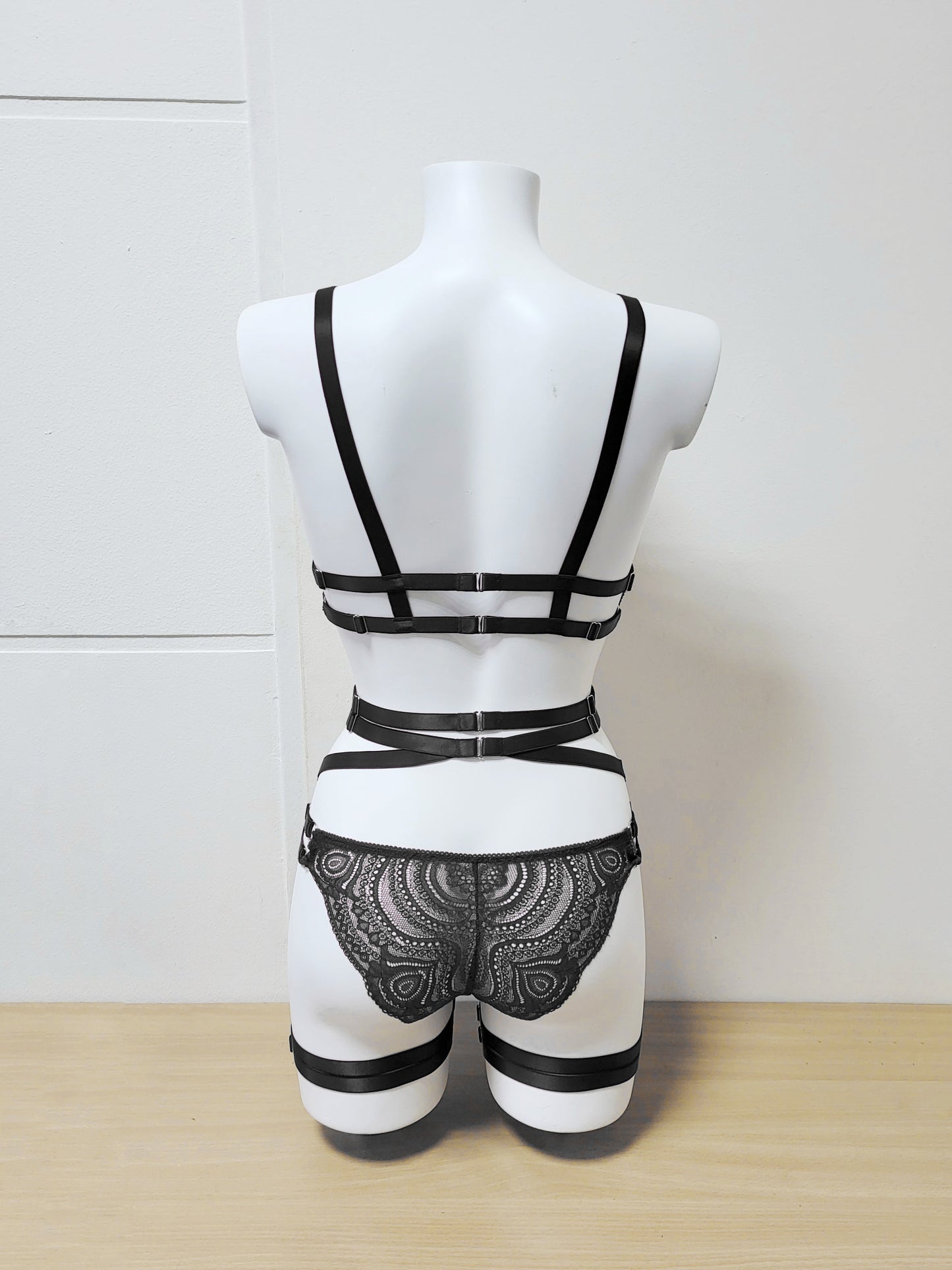 Ancasta - lace bondage lingerie set woman
