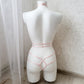 Alaris - pink elastic harness lingerie