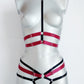 Hera - chest harness with collar chocker and open panties