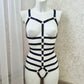 Megaera - full body harness lingerie crotchless teddysuit
