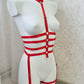 Sceleton - red full body harness lingerie valentines gift for women