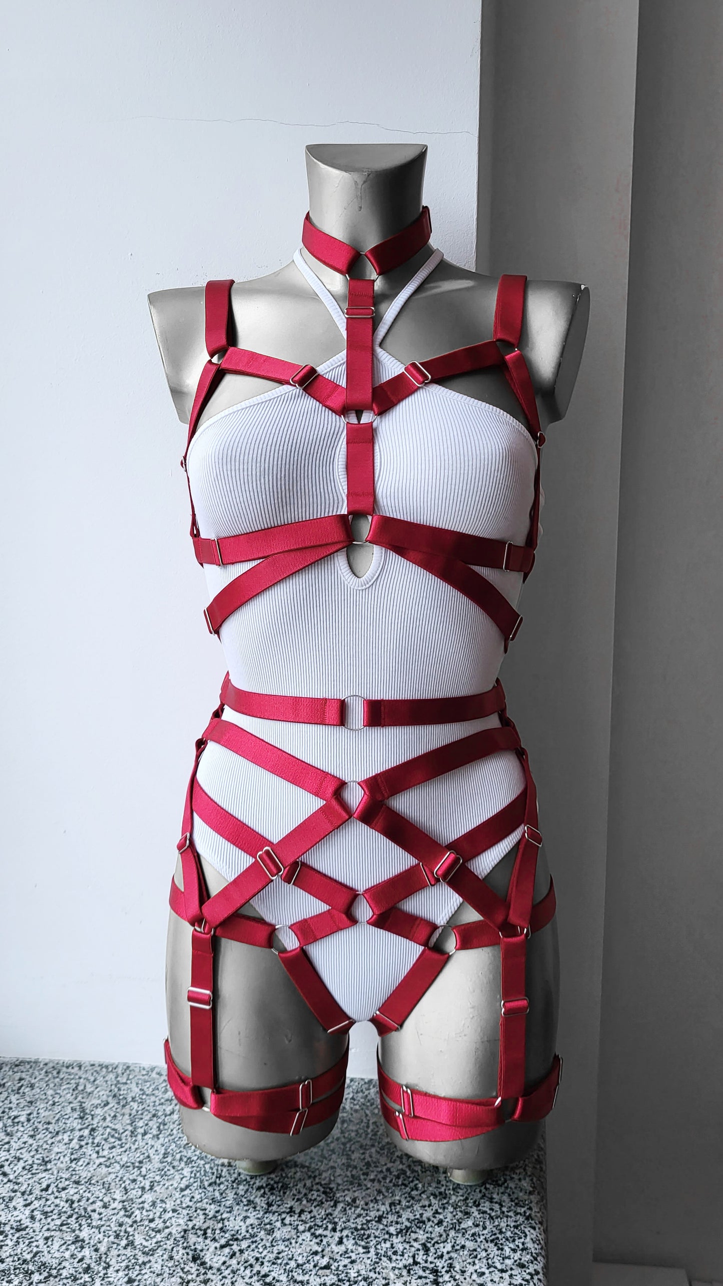 Hel II - open women harness lingerie set