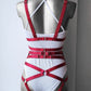 Hel II - open women harness lingerie set