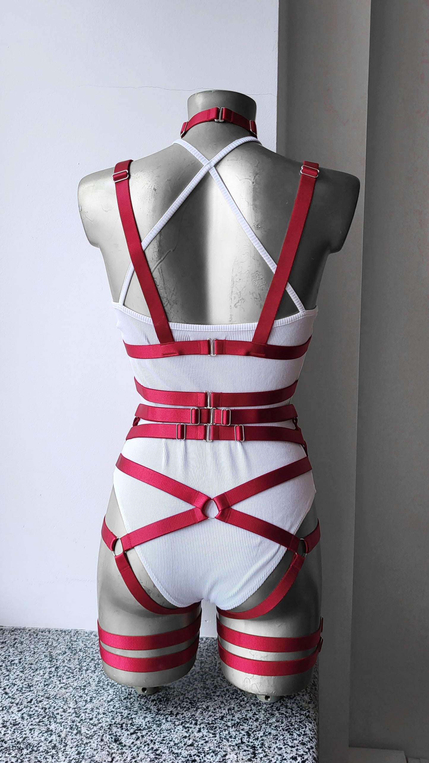 Hel II - open women harness lingerie set