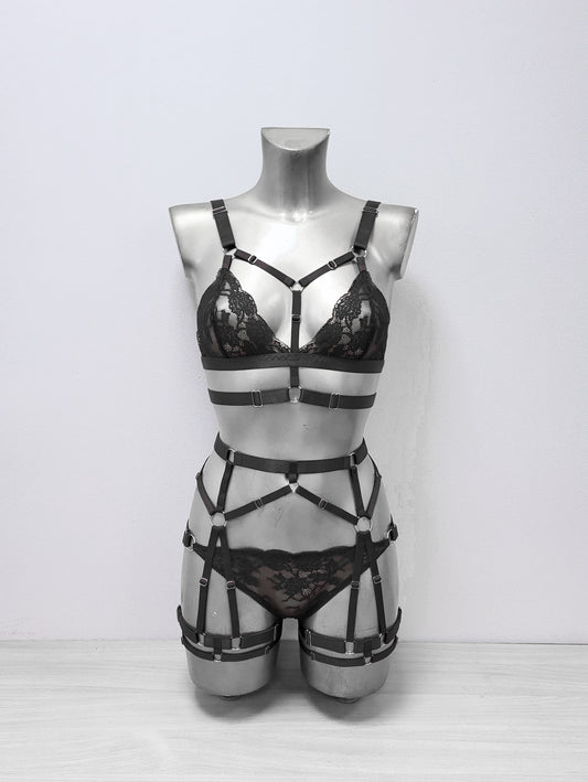 Darla - transparent women lingerie bra and panty set