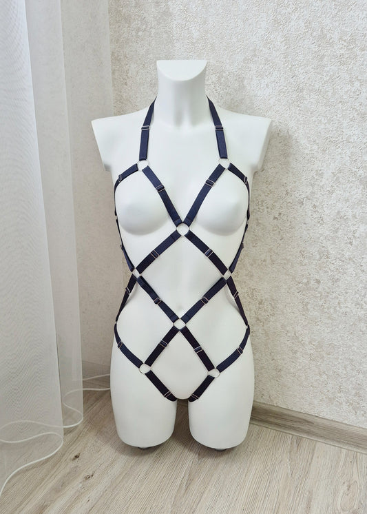 Kvasir - female harness lingerie body
