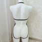 Kvasir - women transparent lingerie harness bodysuit