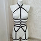Zeus - black harness lingerie festival outfit