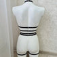 Zeus - black harness lingerie festival outfit