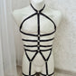 Zeus men - black chest harness bodysuit