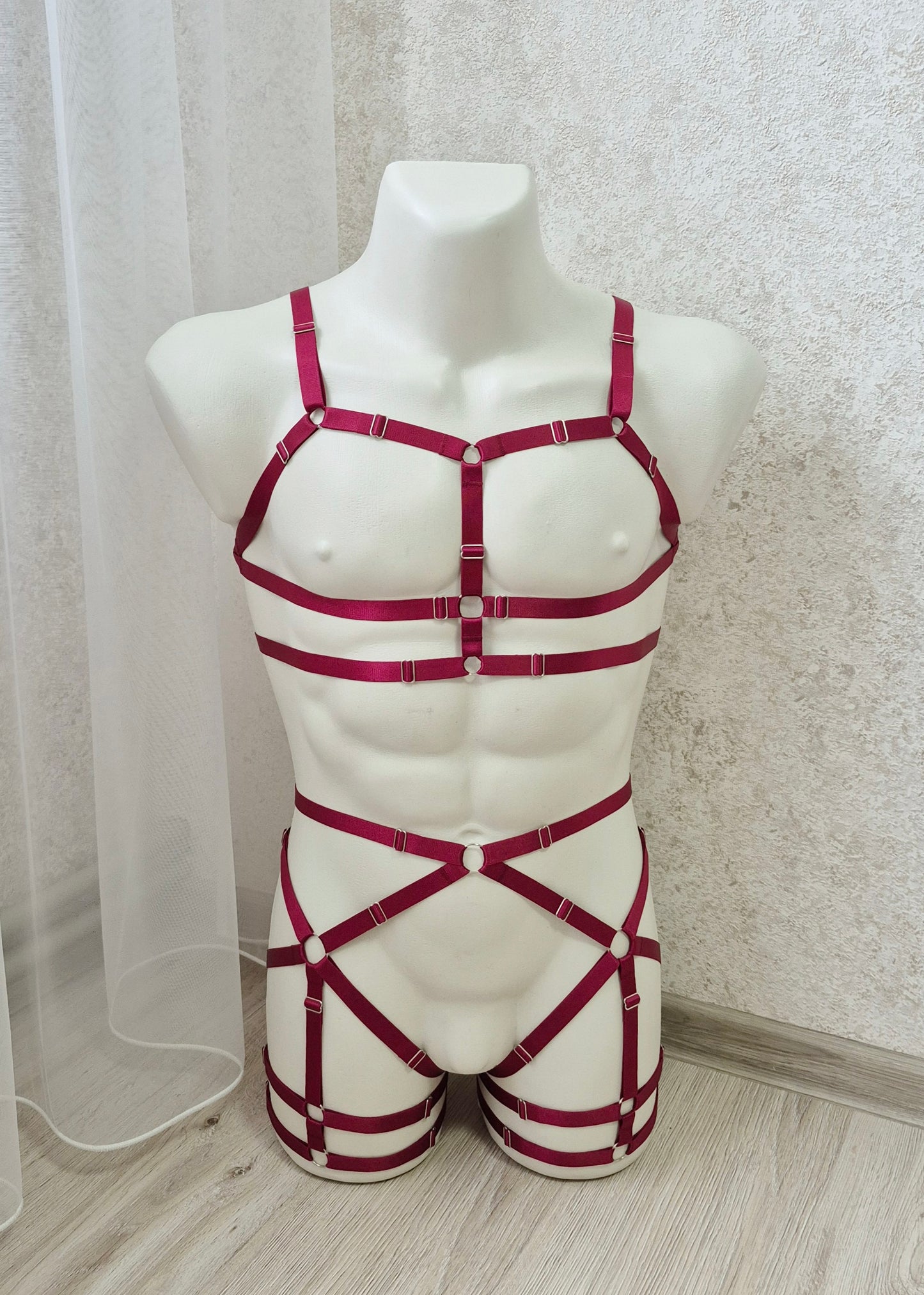 Baldur men - chest harness outfit for rave festival