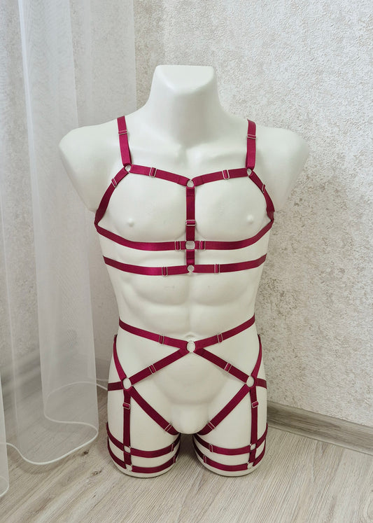 Baldur men - chest harness outfit for rave festival