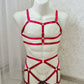 Baldur men - red fullbody harness lingerie set