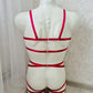 Baldur men - red fullbody harness lingerie set