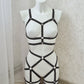Baldur - black harness kinky lingerie set