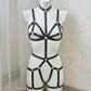 Thor - black fullbody harness lingerie open bodysuit