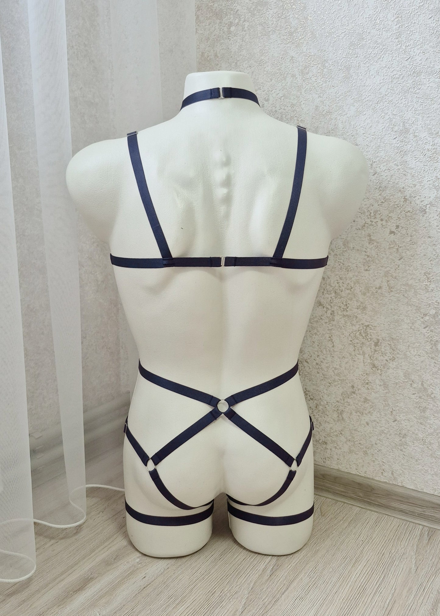 Thor men - navy blue chest harness male