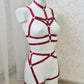 Odin - chest harness cage bra and waist leg garter belt