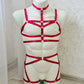 Odin men - red male harness set lingerie