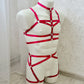 Odin men - red male harness set lingerie