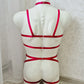 Odin men - red male harness set lingerie