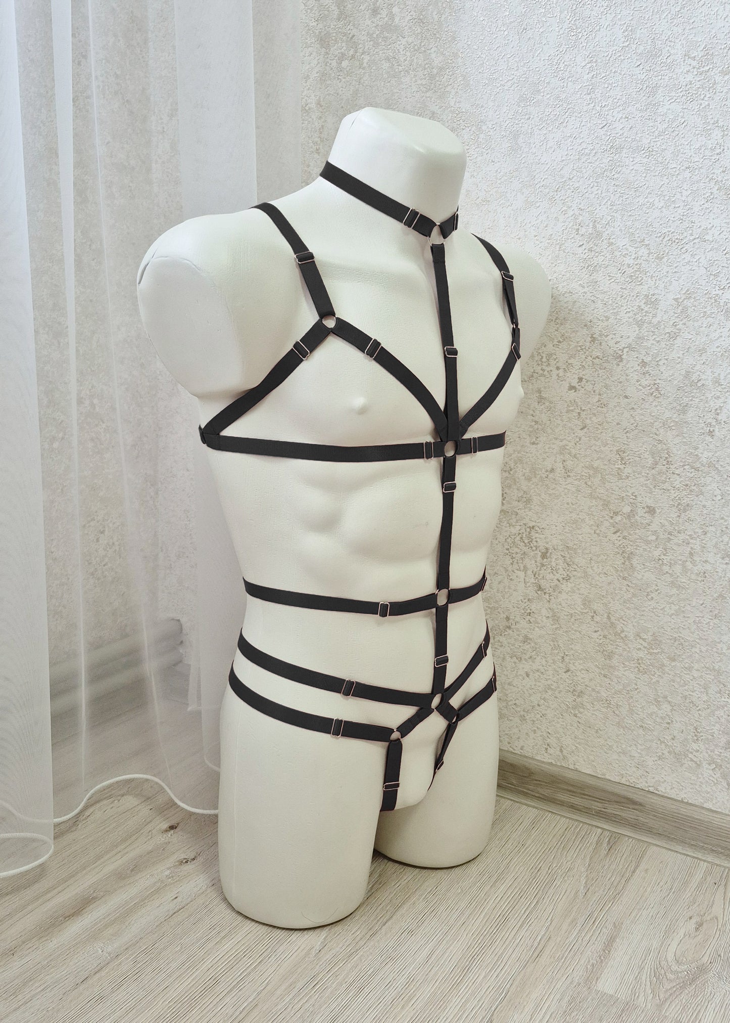 Tyr men - black fullbody male harness